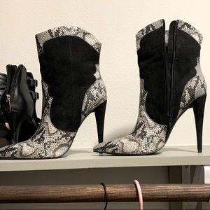 Fashion cowboy style boots from Shoedazzle